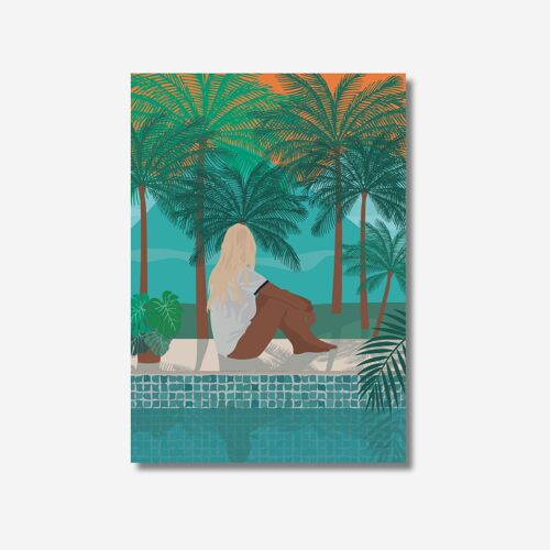 Affiche tropical Sunset
