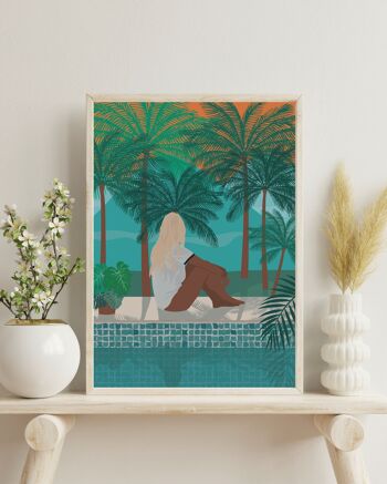 Affiche tropical Sunset 2