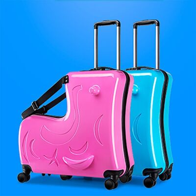360Home maleta infantil con ruedas para niños maleta con asiento maleta de viaje varios colores