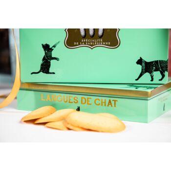 Biscuits langues de chat pâtissières - boite métal 160g 2