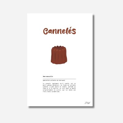 Cartel definicion de cannelé