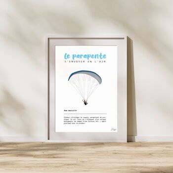 Poster "le parapente" 2