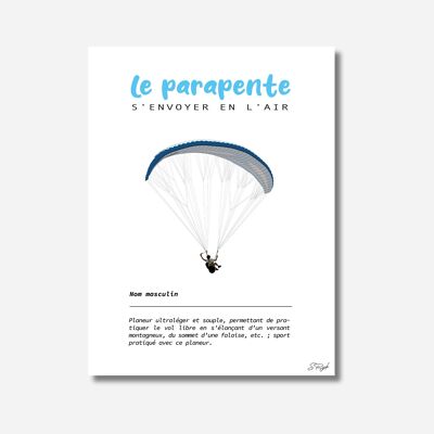 Poster “paragliding”