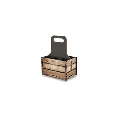 Portabotellas “caja de vino” de madera