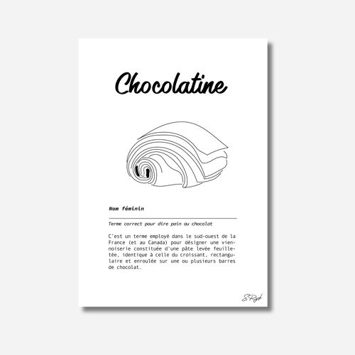 Poster définition chocolatine
