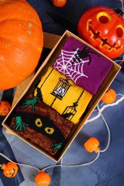 Halloween gift box BURTON with 3 pairs of socks