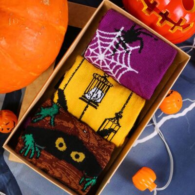 Halloween gift box BURTON with 3 pairs of socks