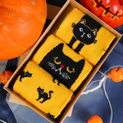 Halloween-Geschenkbox DEXTER mit 3 Paar Socken