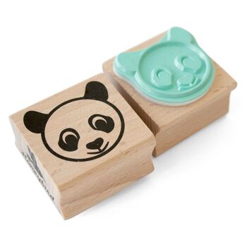 Tampon tête de panda mignon pour des créations adorables 1