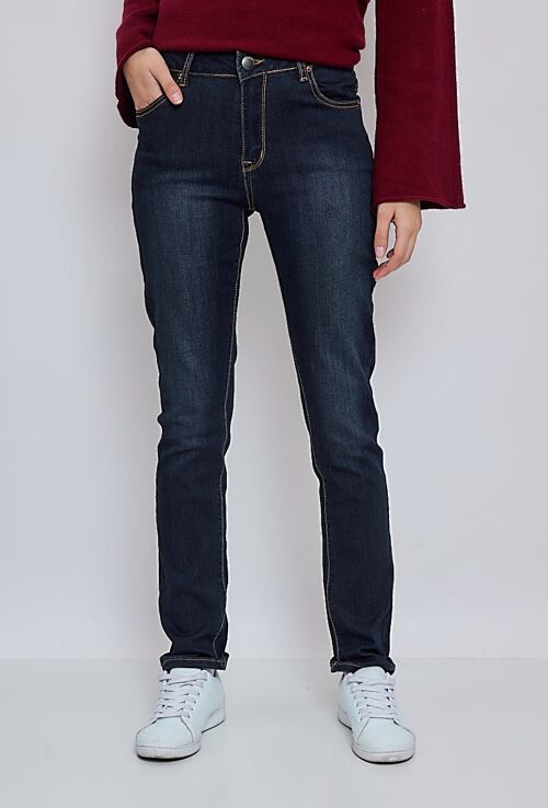 Jeans Bleu Original - Taille haute coupe slim 5 poches