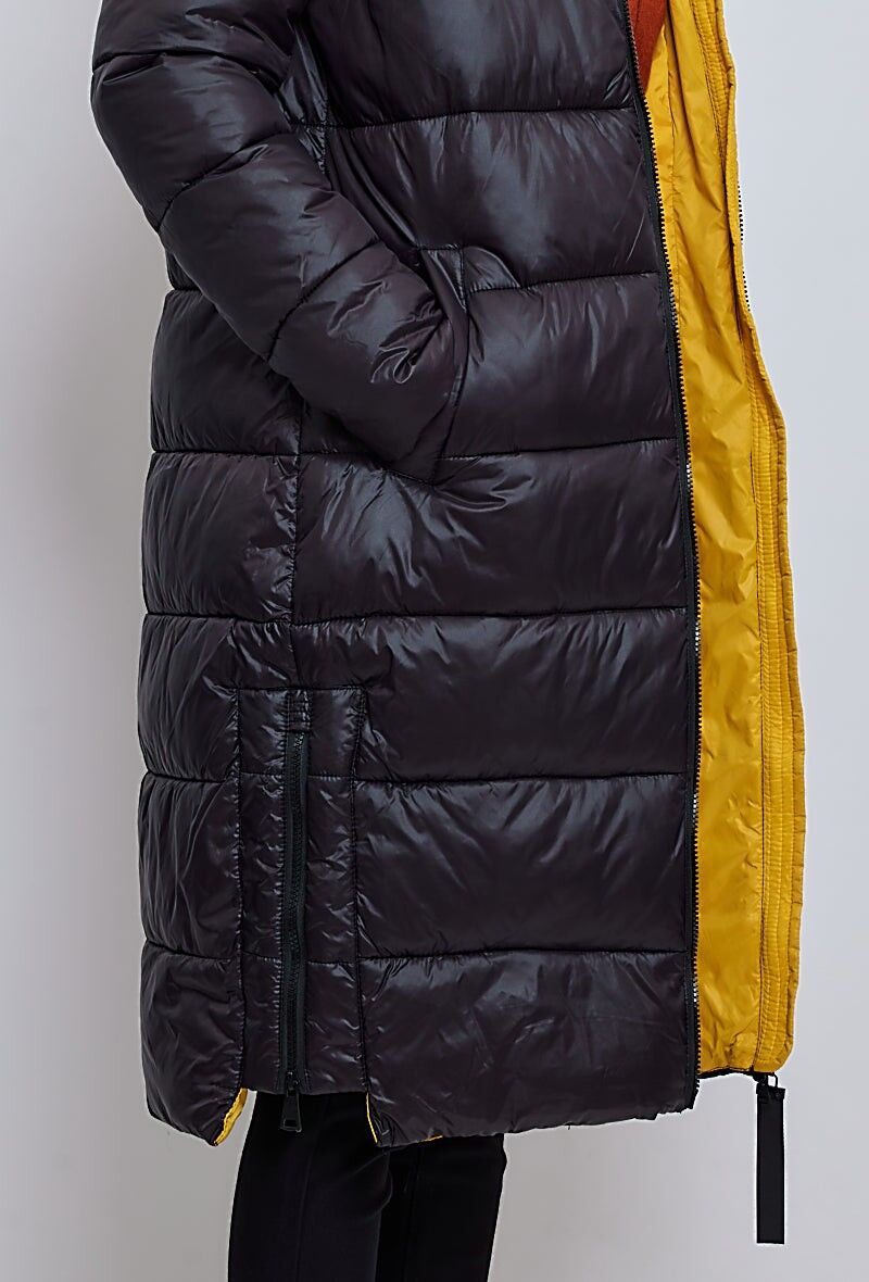 Buy wholesale Long side zip down jacket