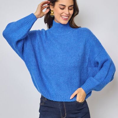 Plain Funnel Neck Sweater