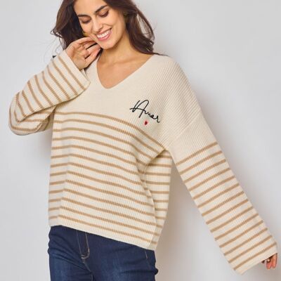 Love Sailor V-Neck Sweater