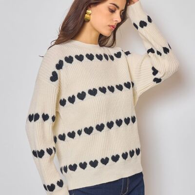 Suéter con corazón de aleación