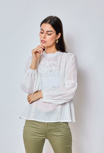 Phoebe - Blouse avec broderies 1