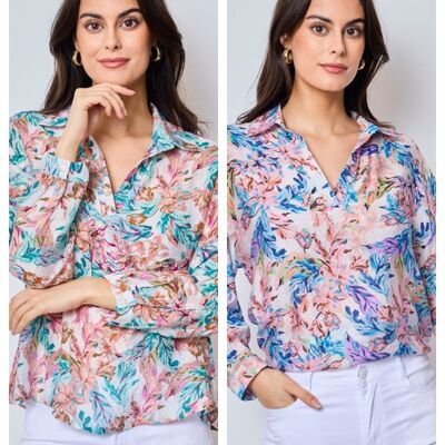 Leda - Patterned blouse