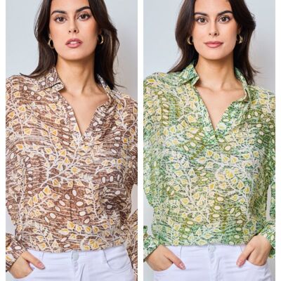 Calista - Patterned blouse