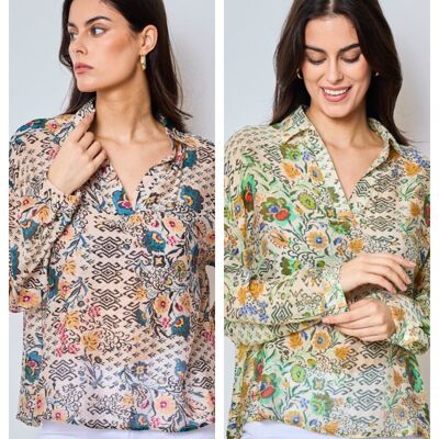 Elysia - Patterned blouse