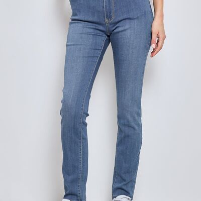 BleuSlim - High waist slim fit 5 pocket jeans