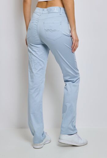 Positano - Pantalons taille haute coupe droite 5 poches 7