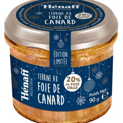 Receta festiva Terrina de hígado de pato (20% foie gras) Hénaff Sélection 90g