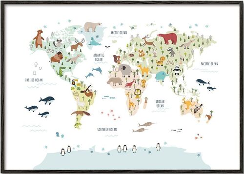 Tableau World Map with animals colours