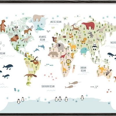 Tableau World Map with animals colours