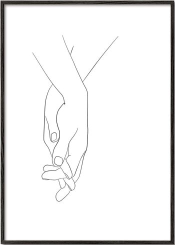 Tableau Hands - Marche avec moi 1