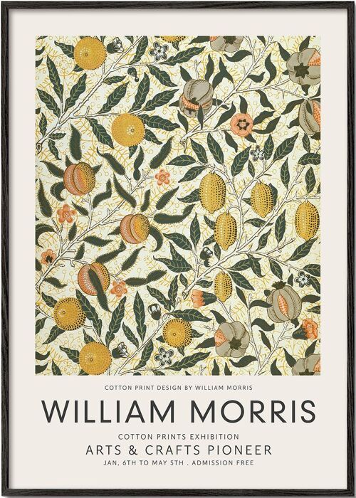 Tableau William Morris Four fruits pattern II