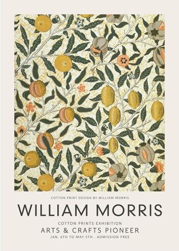 Tableau William Morris Motif quatre fruits II 3