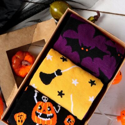 Confezione regalo Halloween LUCIFERO con 3 paia di calzini