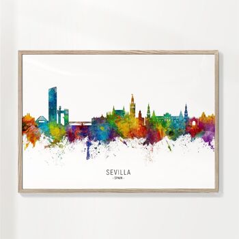 Tableau Horizon de Séville multicolore 5