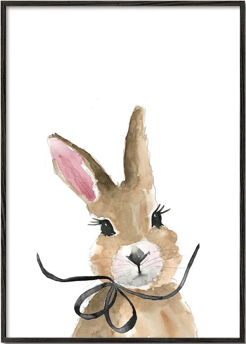 Tableau Bunny with bow