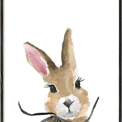 Tableau Bunny with bow