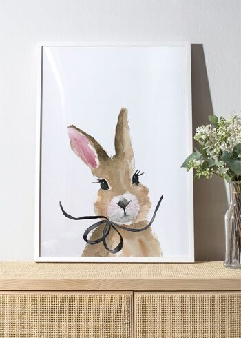 Tableau Lapin avec noeud 8