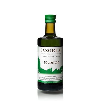Bio-Olivenöl. Packung mit 12 500-ml-Flaschen