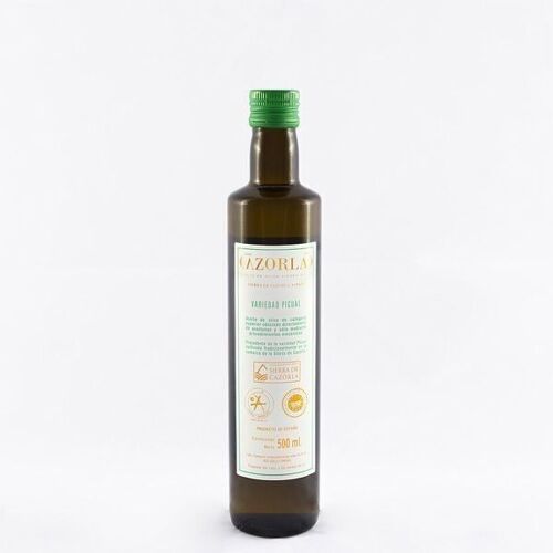 Aceite de Oliva Picual. Pack de 12 envases de Cristal de 500 ml