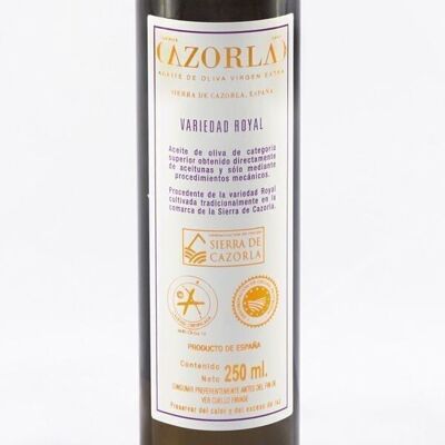 Olio d'oliva reale. Confezione da 12 bottiglie da 250 ml