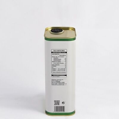 Picual-Olivenöl. Packung mit 15 1-Liter-Dosen