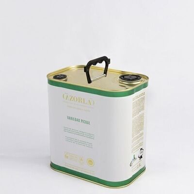Picual-Olivenöl. Packung mit 3 5-Liter-Dosen