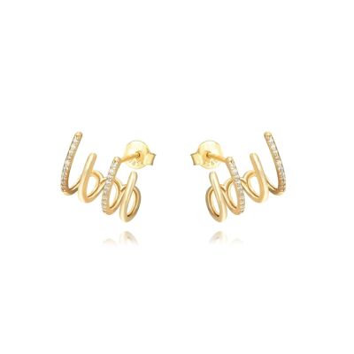 Boucles d'oreilles Aitana blanches