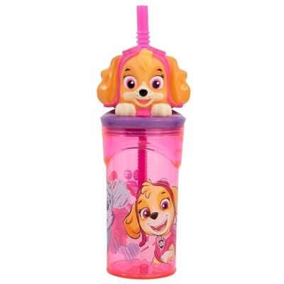 Paw Patrol Girl Vaso Pajita Figura 3D 360 ml