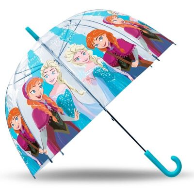 Parapluie Cloche Automatique Transparent La Reine des Neiges 72 cm