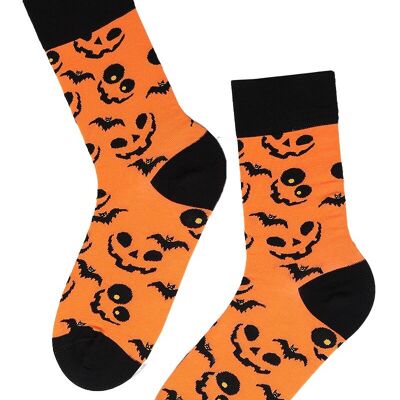 PUMPKIN FACE Halloween-Socken mit Kürbissen