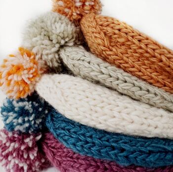 Bonnet étoile tricoté pour bébé 0-6 mois 4