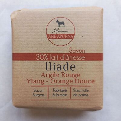 Savon au lait d'ânesse Bio Iliade Peaux sensibles - 100g