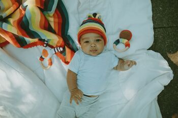 Bonnet étoile tricoté pour bébé 1-2 ans 8