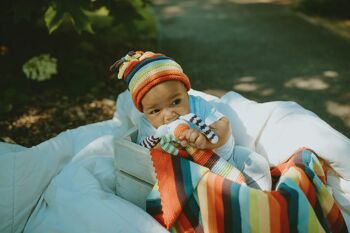Bonnet étoile tricoté pour bébé 1-2 ans 9