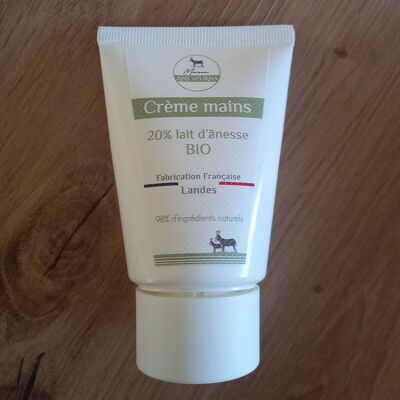 Organic donkey milk hand cream with Fleur de Coton scent - 50ml