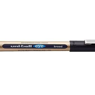 Uni-Ball – EYE METAL POINT-Reihe – Ref: UB150/10 – Tintenroller mit flüssiger Tinte zum breiten Schreiben – 1 mm